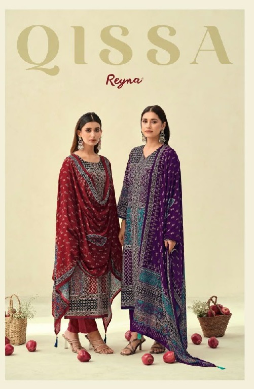 REYNA QISSA WHOLESALE PURE CORDUROY HAND WORK UNSTITCH SALWAR SUITS SUPPLIER