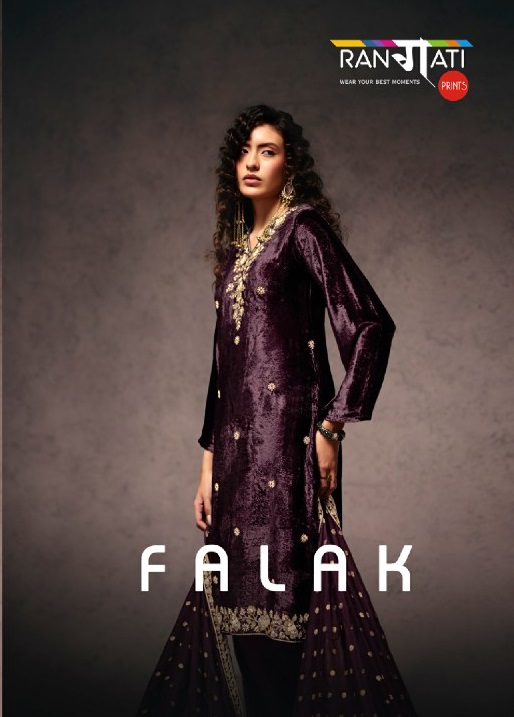 RANGATI PRINTS FALAK WHOLESALE PLUSH VELVET WINTER SPECIAL UNSTITCH SALWAR SUITS ONLINE