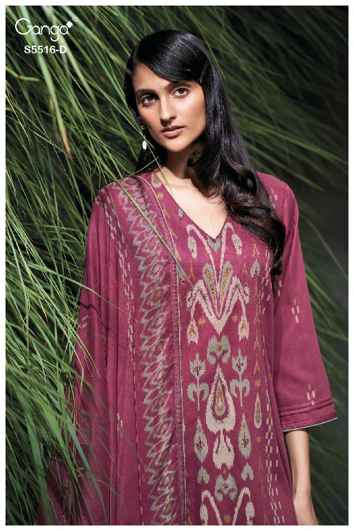 GANGA SHERIN S5516 WHOLESALE PREMIUM COTTON FANCY DESIGN UNSTITCH SALWAR SUITS EXPORTER