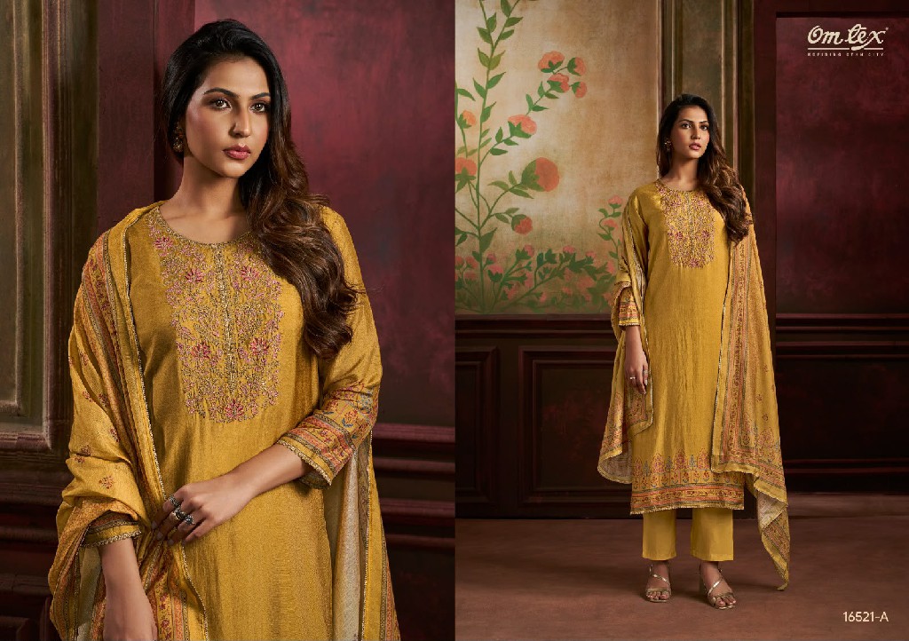OMTEX URVI WHOLESALE RUSSIAN SILK AMAZING UNSTITCH SALWAR SUITS FOR EXPORT
