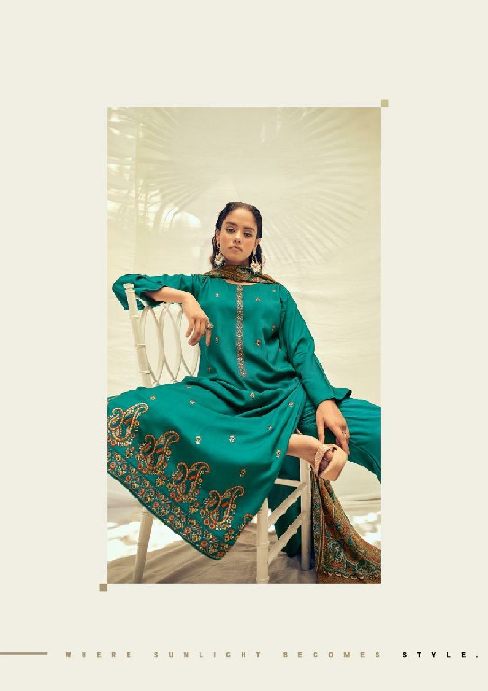 VIRVA AAB-E-AFTAAB WHOLESALE VISCOSE PASHMINA WINTER COLLECTION UNSTITCH SALWAR SUITS EXPORTER