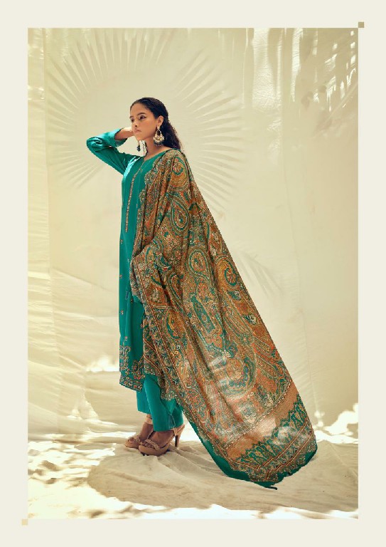 VIRVA AAB-E-AFTAAB WHOLESALE VISCOSE PASHMINA WINTER COLLECTION UNSTITCH SALWAR SUITS EXPORTER