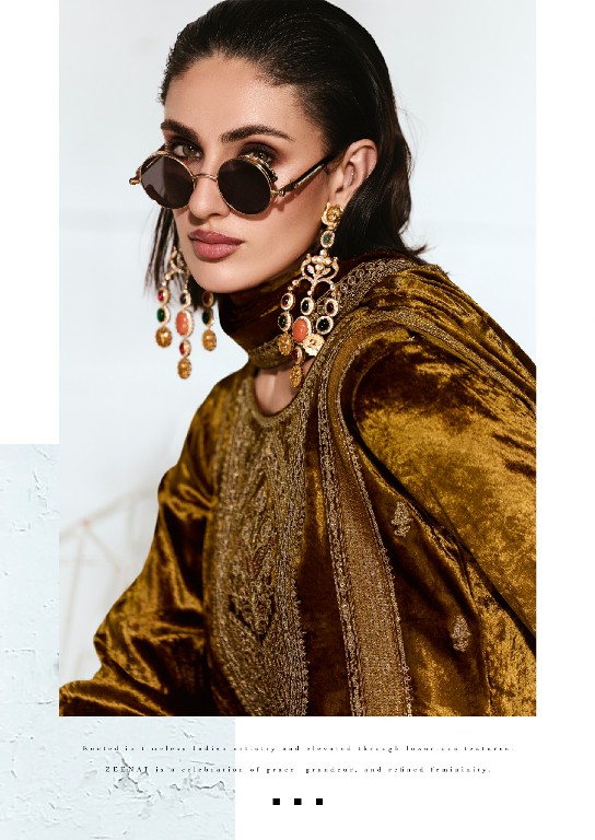 AIQA RUBAAB WHOLESALE VISCOSE VELVET WINTER WEAR ELEGANT UNSTITCH SALWAR SUITS ONLINE