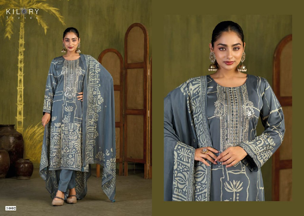 KILORY TRENDS SURKH WHOLESALE PURE GAJJI SILK FESTIVE LOOK UNSTITCH SALWAR SUITS SUPPLIER