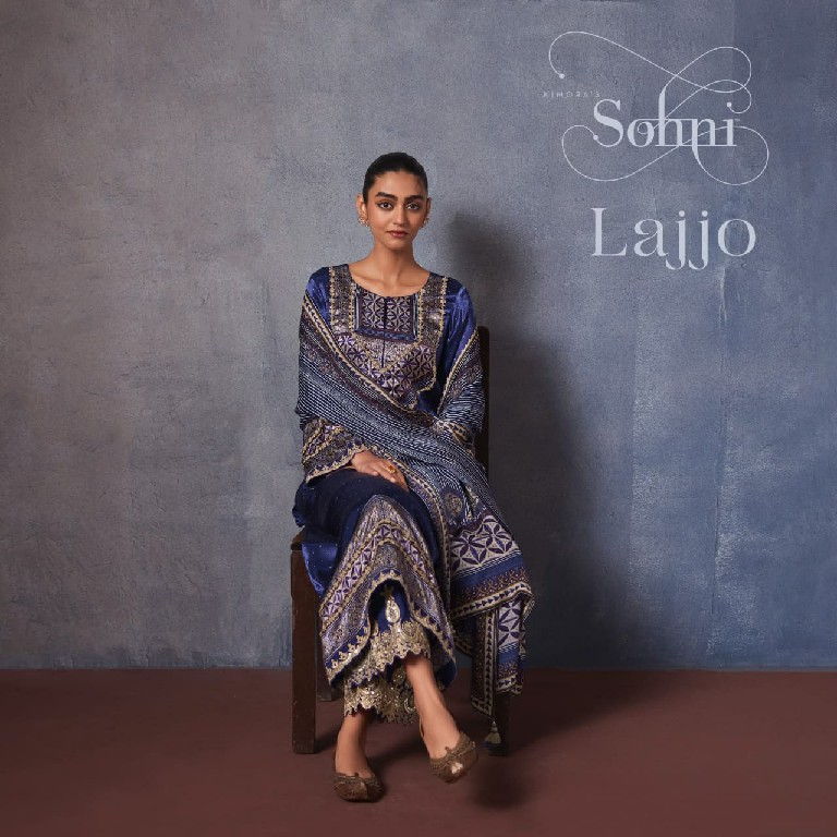 KIMORA SOHNI LAJJO WHOLESALE PURE GAJJI SILK FESTIVE LOOK UNSTITCH SALWAR SUITS EXPORTER