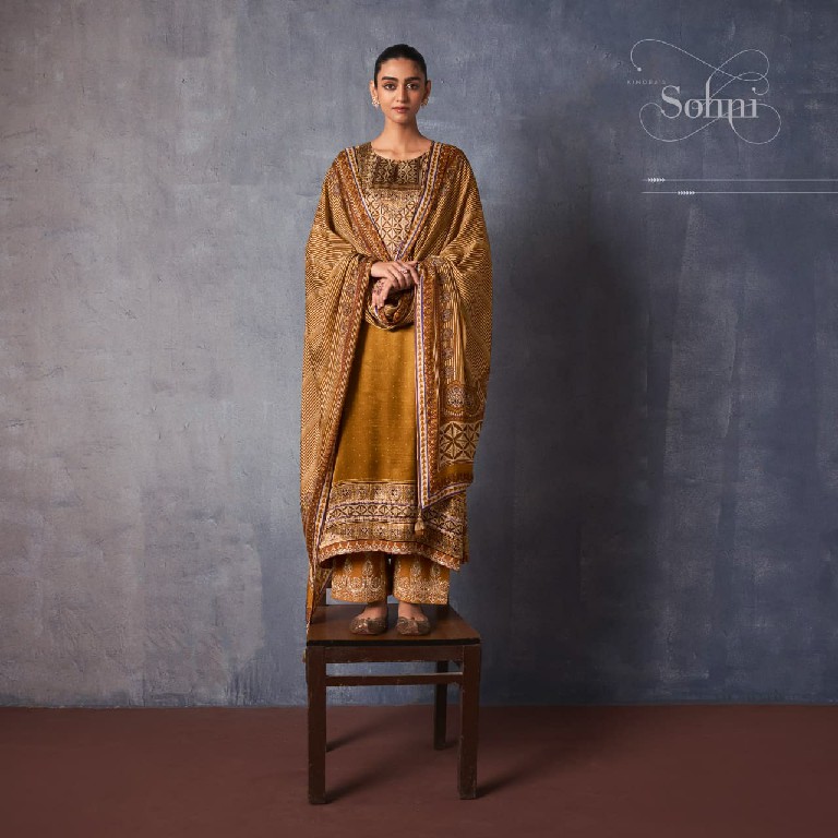 KIMORA SOHNI LAJJO WHOLESALE PURE GAJJI SILK FESTIVE LOOK UNSTITCH SALWAR SUITS EXPORTER