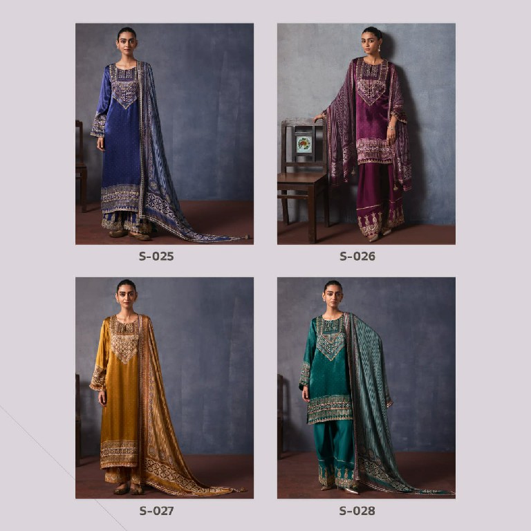 KIMORA SOHNI LAJJO WHOLESALE PURE GAJJI SILK FESTIVE LOOK UNSTITCH SALWAR SUITS EXPORTER