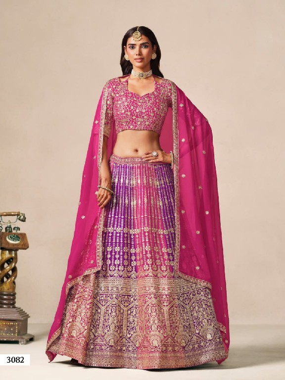 MEHVISH VOL 38 WHOLESALE FAUX GEORGETTE FESTIVE WEAR LEHENGA CHOLI FOR EXPORT