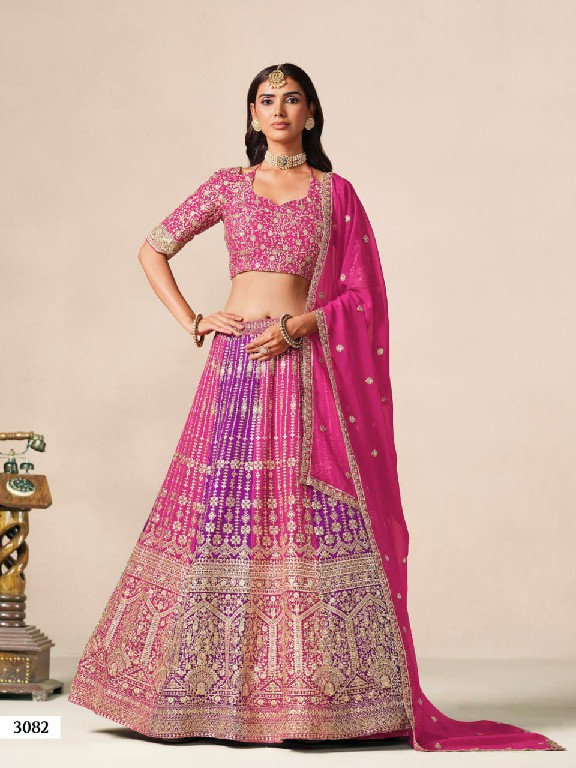 MEHVISH VOL 38 WHOLESALE FAUX GEORGETTE FESTIVE WEAR LEHENGA CHOLI FOR EXPORT