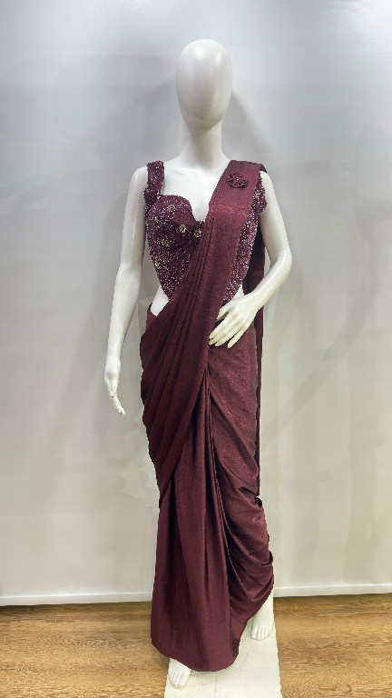 AMOHA D.NO 102495 WHOLESALE IMPORTED READY TO WEAR PARTY WEAR SAREES FOR WOMEN ONLINE