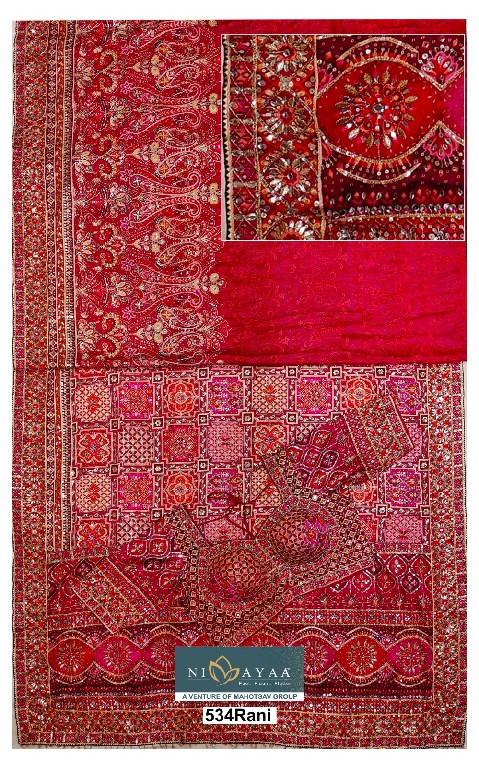 MAHOTSAV NIMAYA RAJWADI VOL 4 WHOLESALE NATURAL CREPE OCCASION WEAR INDIAN SAREES FOR WOMEN SUPPLIER