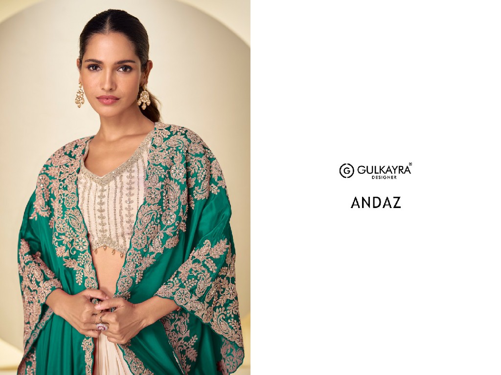 ANDAZ BY GULKAYRA DESIGNER WHOLESALE READYMADE REAL CHINON PARTY WEAR INDO WESTERN DRESS FOR WOMEN ONLINE