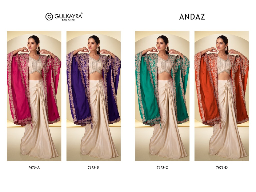 ANDAZ BY GULKAYRA DESIGNER WHOLESALE READYMADE REAL CHINON PARTY WEAR INDO WESTERN DRESS FOR WOMEN ONLINE