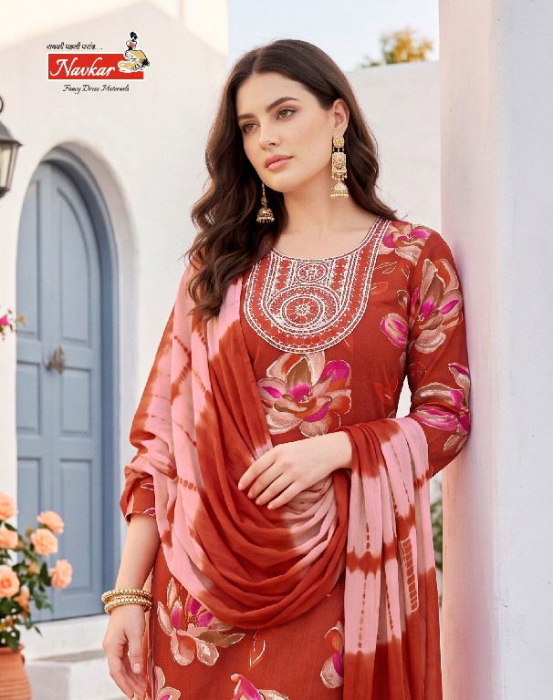 NAVKAR SUFFY GOLD VOL 29 WHOLESALE READYMADE CAPSUIL FOIL PRINT FANCY 3 PCS SUITS FOR WOMEN SUPPLIER