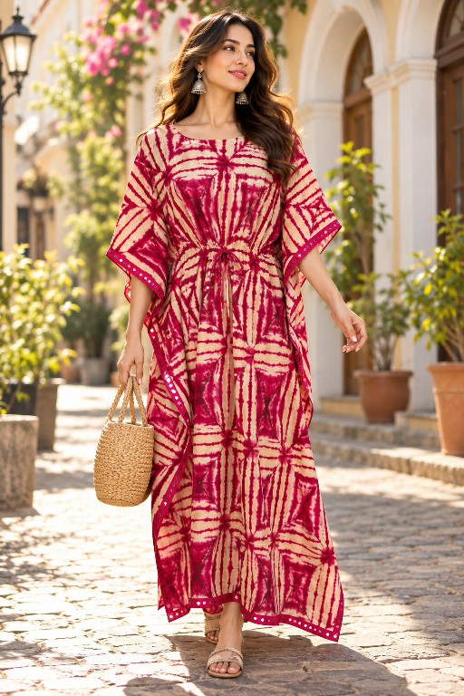 BLUE HILLS SUBURI WORLD WHOLESALE READYMADE RAYON PRINTED KAFTAN STYLE LONG GOWN COMBO FOR WOMEN ONLINE