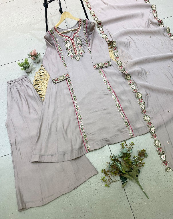 TEXTILEDEAL D.NO LG-2149 WHOLESALE READYMADE MUL CHANDERI FESTIVE WEAR 3 PCS SUITS EXPORTER