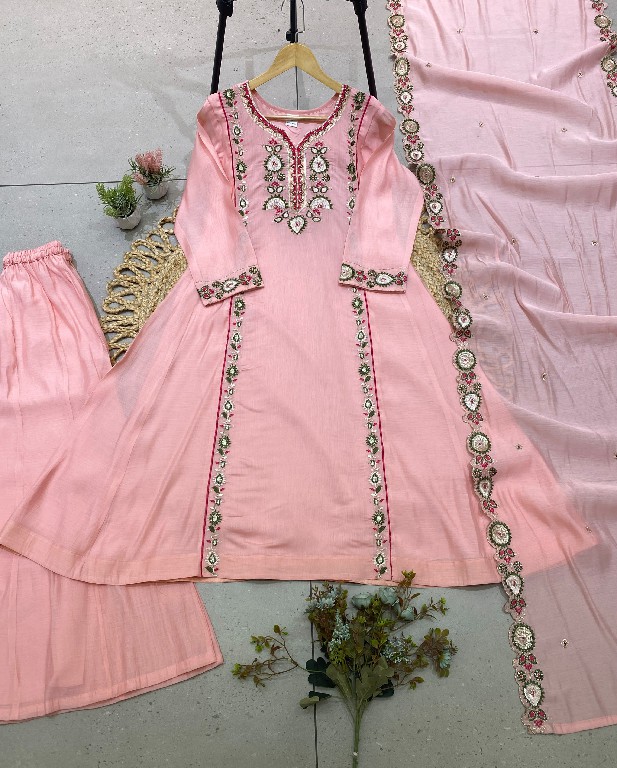TEXTILEDEAL D.NO LG-2149 WHOLESALE READYMADE MUL CHANDERI FESTIVE WEAR 3 PCS SUITS EXPORTER