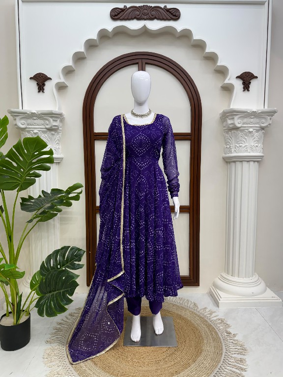 TEXTILEDEAL D.NO 6063 WHOLESALE READYMADE PARTY WEAR ANARKALI STYLE 3 PCS SUITS FOR WOMEN ONLINE