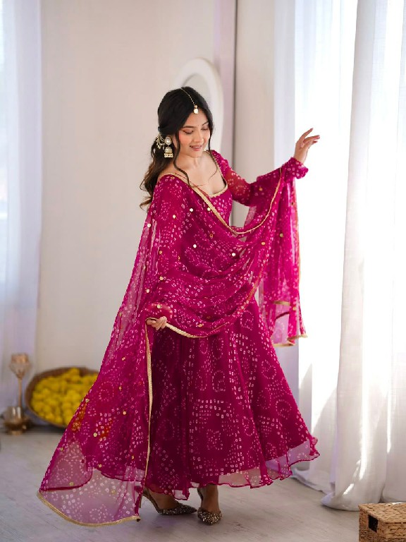 TEXTILEDEAL D.NO 6063 WHOLESALE READYMADE PARTY WEAR ANARKALI STYLE 3 PCS SUITS FOR WOMEN ONLINE