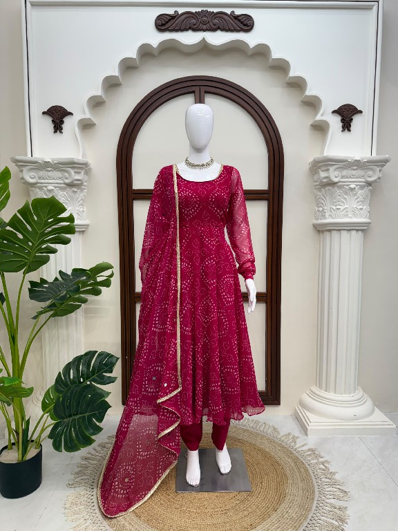 TEXTILEDEAL D.NO 6063 WHOLESALE READYMADE PARTY WEAR ANARKALI STYLE 3 PCS SUITS FOR WOMEN ONLINE