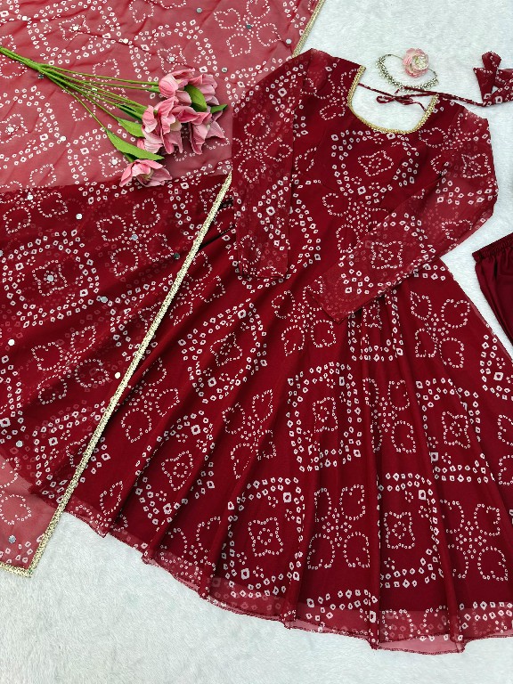 TEXTILEDEAL D.NO 6063 WHOLESALE READYMADE PARTY WEAR ANARKALI STYLE 3 PCS SUITS FOR WOMEN ONLINE