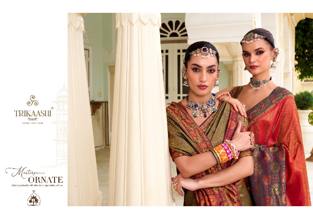TRIKAASHI YASHASVINI WHOLESALE TISSUE SATIN ATTRACTIVE LOOK INDIAN SAREES FOR WOMEN ONLINE