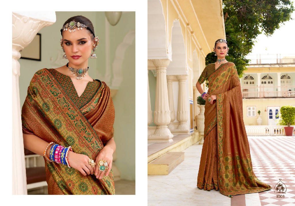 TRIKAASHI YASHASVINI WHOLESALE TISSUE SATIN ATTRACTIVE LOOK INDIAN SAREES FOR WOMEN ONLINE