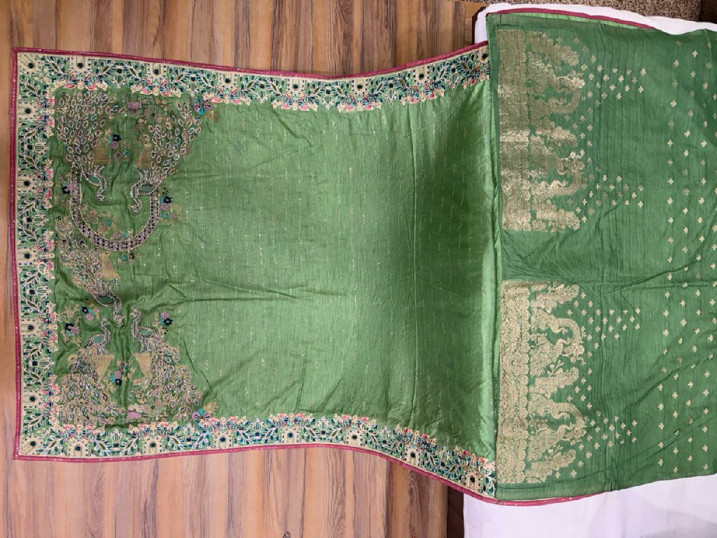 TRIKAASHI LAUNCH JACQUARD WITH EMBROIDERED DESIGNER WEAR SAREES FOR WOMEN SUPPLIER