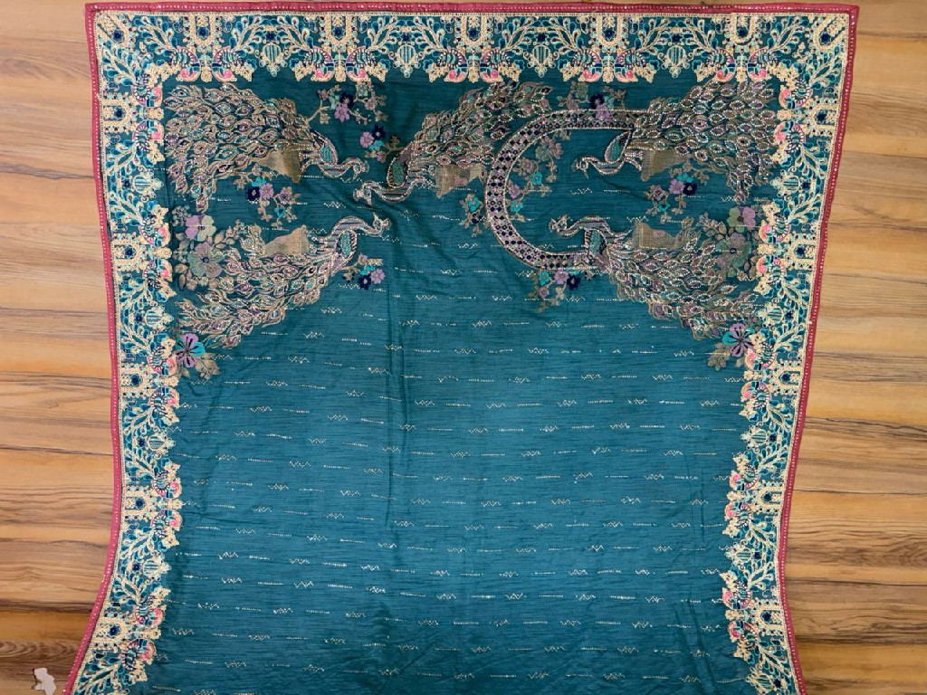 TRIKAASHI LAUNCH JACQUARD WITH EMBROIDERED DESIGNER WEAR SAREES FOR WOMEN SUPPLIER