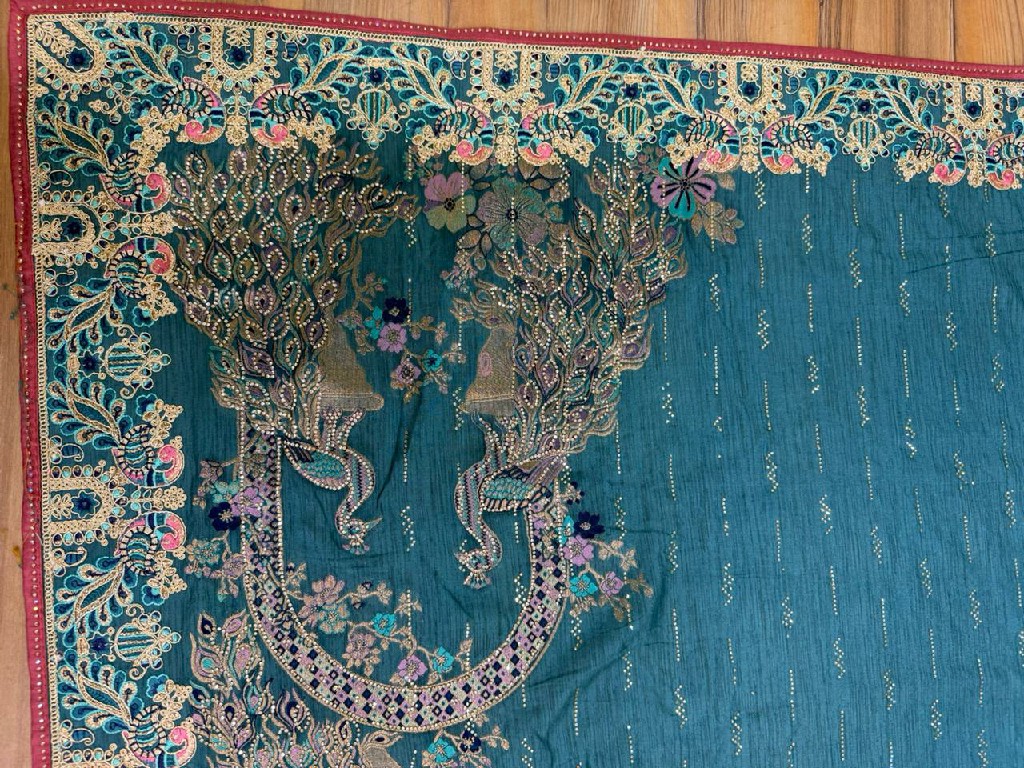 TRIKAASHI LAUNCH JACQUARD WITH EMBROIDERED DESIGNER WEAR SAREES FOR WOMEN SUPPLIER