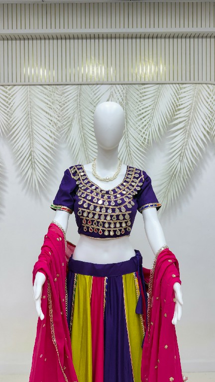 TEXTILEDEAL D.NO KD-13 WHOLESALE PURE COTTON FULLY STITCHED BEAUTIFUL NAVRATRI LEHENGA CHOLI FOR EXPORT