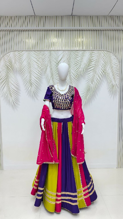 TEXTILEDEAL D.NO KD-13 WHOLESALE PURE COTTON FULLY STITCHED BEAUTIFUL NAVRATRI LEHENGA CHOLI FOR EXPORT