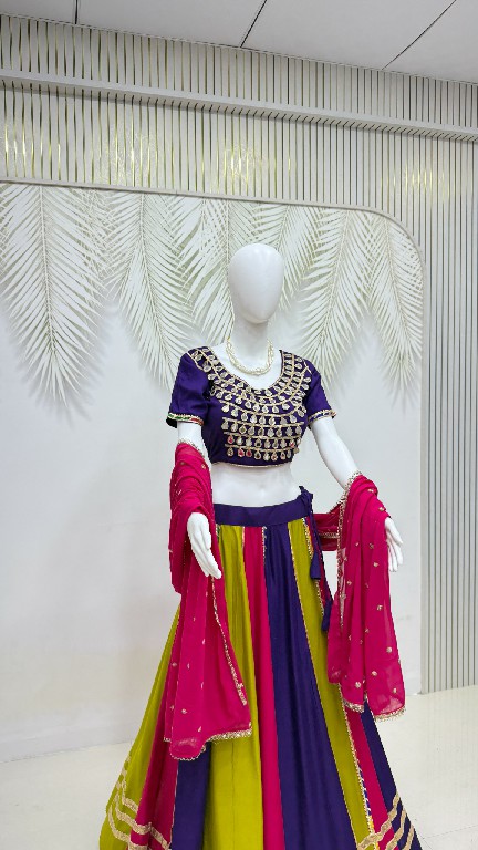 TEXTILEDEAL D.NO KD-13 WHOLESALE PURE COTTON FULLY STITCHED BEAUTIFUL NAVRATRI LEHENGA CHOLI FOR EXPORT