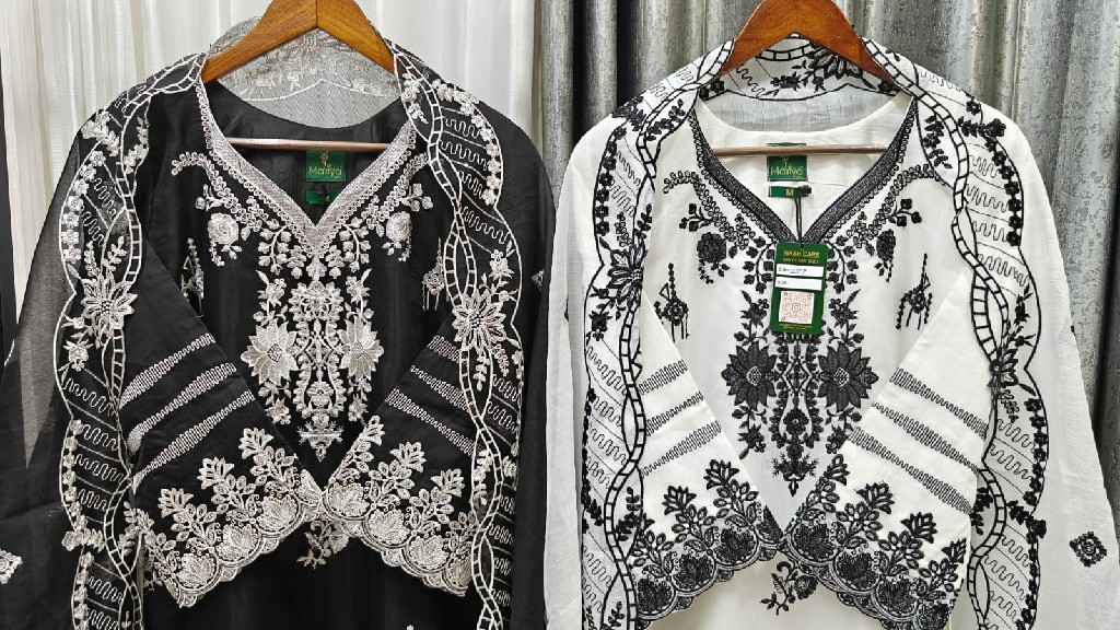 TEXTILEDEAL D.NO 229 WHOLESALE READYMADE COTTON SILK BEAUTIFUL PAKISTANI 3 PCS SUITS EXPORTER