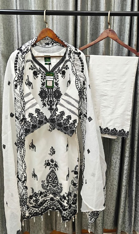 TEXTILEDEAL D.NO 229 WHOLESALE READYMADE COTTON SILK BEAUTIFUL PAKISTANI 3 PCS SUITS EXPORTER