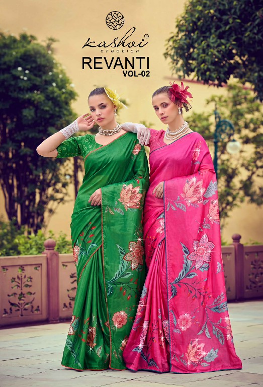 KASHVI CREATION REVANTI VOL 2 WHOLESALE TESLA DIGITAL WITH WORK FANCY INDIAN SAREES FOR WOMEN SUPPLIER