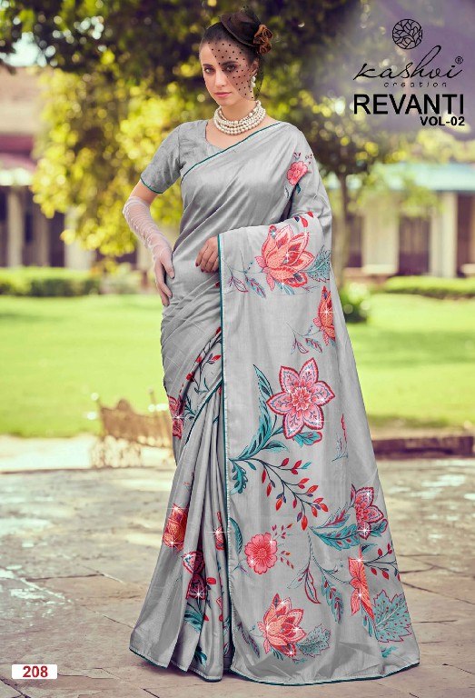KASHVI CREATION REVANTI VOL 2 WHOLESALE TESLA DIGITAL WITH WORK FANCY INDIAN SAREES FOR WOMEN SUPPLIER
