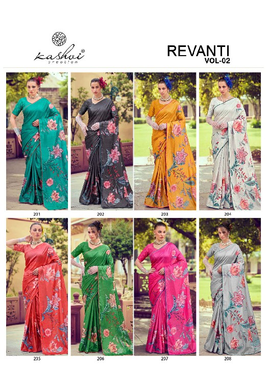 KASHVI CREATION REVANTI VOL 2 WHOLESALE TESLA DIGITAL WITH WORK FANCY INDIAN SAREES FOR WOMEN SUPPLIER