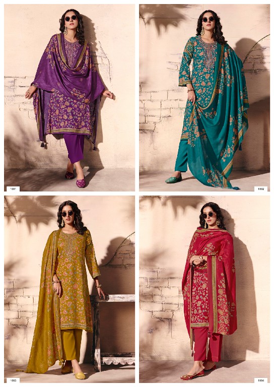 RANGATI PRINTS CLASSIC WHOLESALE PURE PASHMINA WINTER COLLECTION UNSTITCH SALWAR SUITS EXPORTER