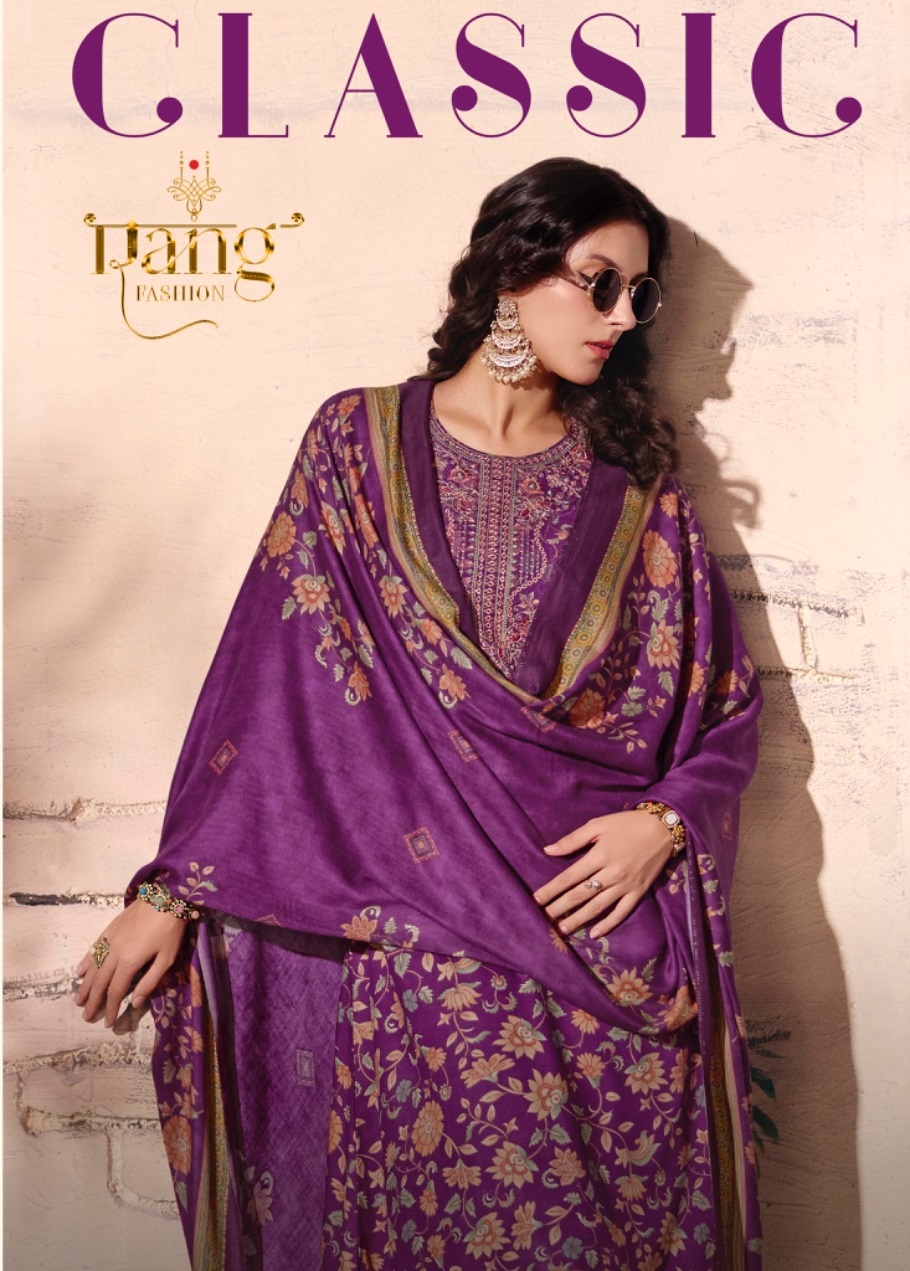 RANGATI PRINTS CLASSIC WHOLESALE PURE PASHMINA WINTER COLLECTION UNSTITCH SALWAR SUITS EXPORTER