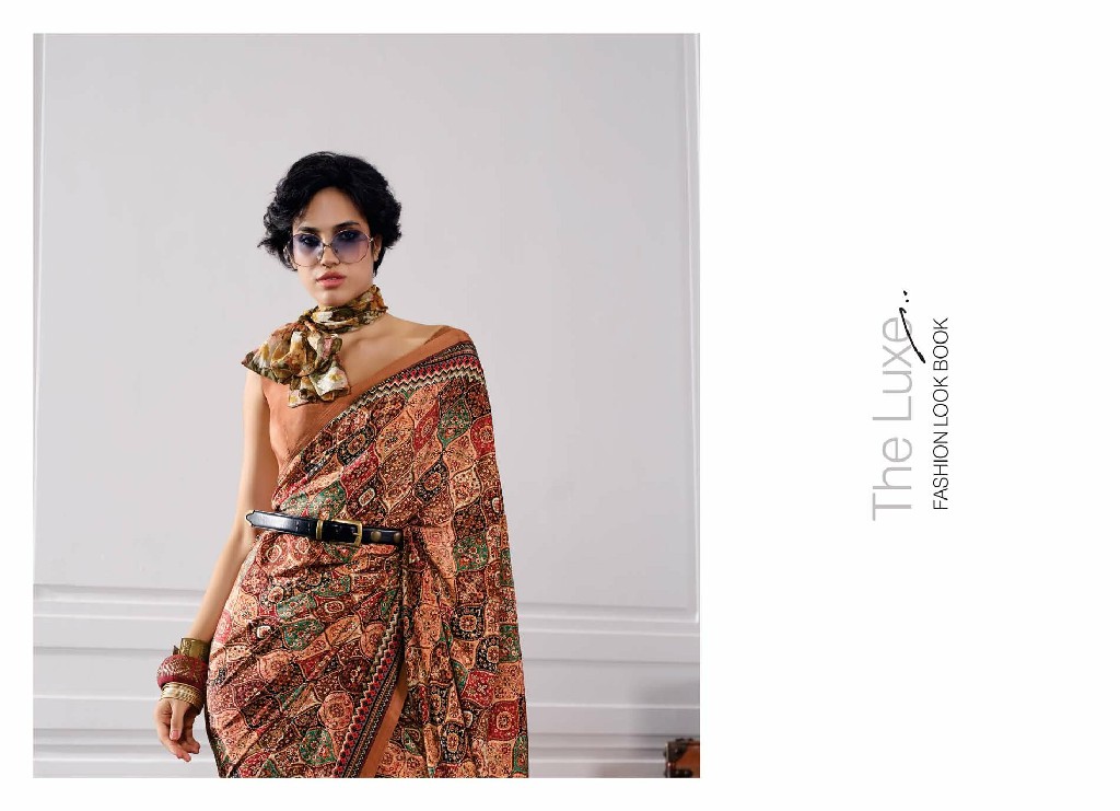 VAISHALI THE LUXE WHOLESALE PURE CRAPE DIGITAL PRINTED ELEGANCE SAREES FOR WOMEN SUPPLIER