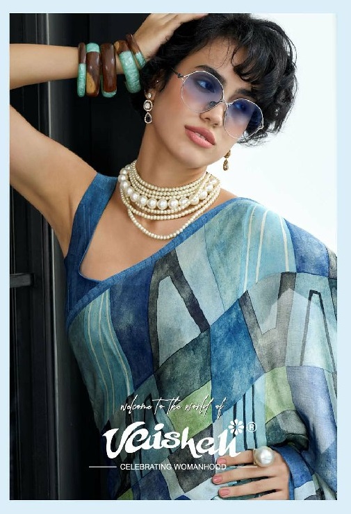 VAISHALI THE QUEENDOM WHOLESALE PURE CRAPE DIGITAL PRINTED BEAUTIFUL INDIAN SAREES FOR WOMEN EXPORTER