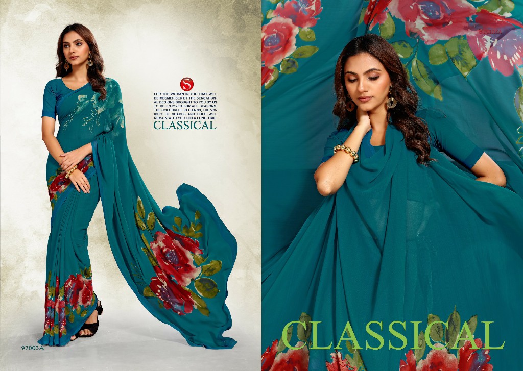 SUSHMA ORNATE WHOLESALE CRAZE PRINTED DAILY WEAR INDIAN SAREES FOR WOMEN SUPPLIER