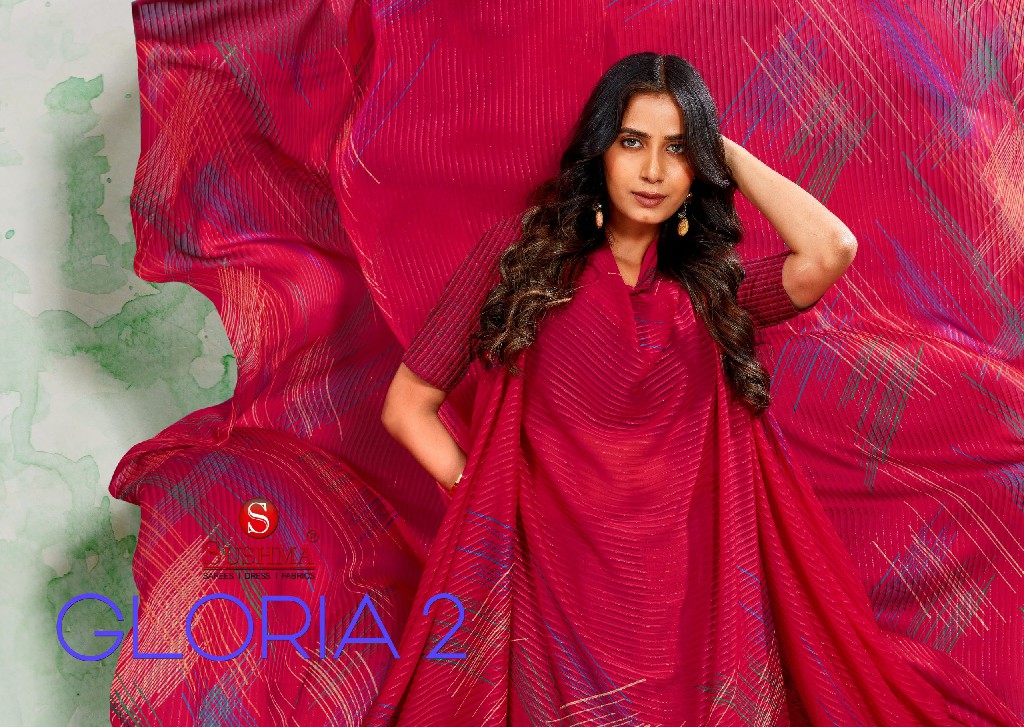 SUSHMA GLORIA VOL 2 WHOLESALE GEORGETTE SATIN BEAUTIFUL INDIAN SAREES FOR WOMEN ONLINE