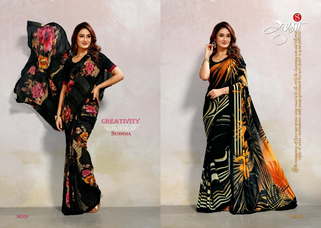 SUSHMA AROMA WHOLESALE DAZZLE DIGITAL FASHIONABLE INDIAN SAREES FOR WOMEN SUPPLIER