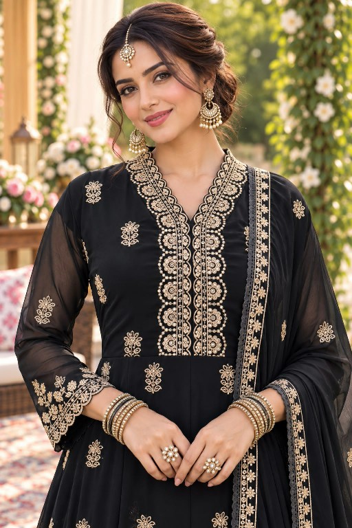 MRUDANGI SIYONA WHOLESALE READYMADE REAL GEORGETTE OCCASION WEAR PLAZZO STYLE 3 PCS SUITS EXPORTER