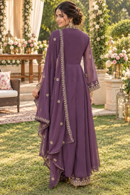MRUDANGI SIYONA WHOLESALE READYMADE REAL GEORGETTE OCCASION WEAR PLAZZO STYLE 3 PCS SUITS EXPORTER