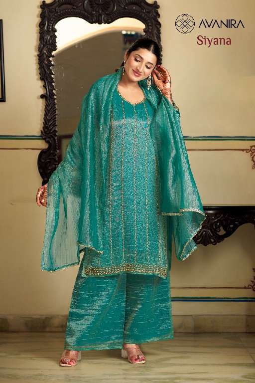AVANIRA SIYANA WHOLESALE READYMADE SALSA BEATS WORK FESTIVE WEAR 3 PCS COMBO SET SUITS SUPPLIER
