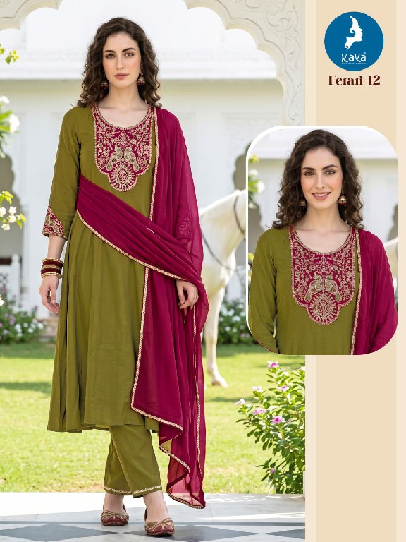 KAYA FERARI WHOLESALE READYMADE MULL CHANDERI BIG SIZE STUNNING LOOK 3 PCS COMBO SET SUITS FOR EXPORT