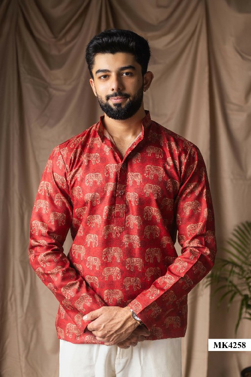 MAHOTSAV MENS SHORT KURTA WHOLESALE READYMADE FESTIVE WEAR SHORT KURTA FOR MENS ONLINE
